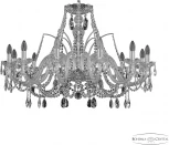 Подвесная люстра Bohemia 105 105/12/360 Ni (220V, подвески, на цепи, подсвечник, свеча)