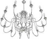 Подвесная люстра Lumion Suana 8317/12 хром/металл E14 12*40W 220V (на цепи, подсвечник, свеча)