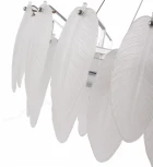 Подвесная люстра Arte Milano AM-4653 4653.D750.H240.E14.12 Ni (220V, на тросе, перо)