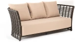"Валенсия" диван из искусственного ротанга трехместный, цвет бронзовый 4SIS арт.УТ-00006745