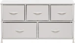 Комод Leset Линкс широкий (к/з), Каркас Белый, ящики Белые Leset (Экокожа/Белый) арт.2500000198113