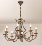 Подвесная люстра Nervilamp 583 583/6 (220V, на цепи, подсвечник, свеча)