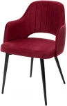 Стул M-City FANTINE-LA ВИННЫЙ #16, велюр / черный каркас