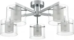 Потолочная люстра Lumion Verdi 8261/5C металл/стекло, хром/прозрачный E14 5*40W 220V
