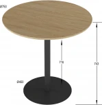 Стол обеденный Калифорния Дейл Дуб янтарный