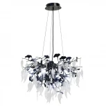 Подвесная люстра AM Group WOODSTAR WOODSTAR D600 BK (220V, на тросе, листья)