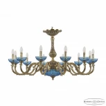 Подвесная люстра Bohemia 7210 72101P/12/360 GB P Aquamarine/M-1G