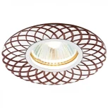 Встраиваемый точечный светильник Ambrella Алюминий С Узором A815 AL/BR (220V)