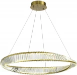 Подвесной светильник ST Luce Ritorto SL6204.321.01 Латунь/Прозрачный LED 1*58W 4000K (220V, на тросе, круглые)