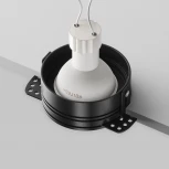Точечный светильник под гипсокартон встраиваемый Maytoni Flint DL101-GU10-TRS-B (220V, круглые, IP44)