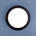 Встраиваемый светильник Elektrostandard Aster DSKR80 5W 3300K чёрный (LED, 220V, круглые)