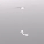 Подвод питания для подвесного монтажа трека Denkirs Smart Base TR2124-WH АС 220V, 5м, белый, алюминий