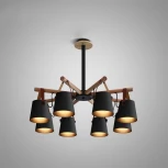 Люстра потолочная на штанге Natura C8 Black ImperiumLoft Natura-C01 (178002-26) (220V)