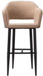 Стул барный R-Home Oscar Сканди Браун/Черный