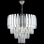 Подвесная люстра каскадная Reluce 02184-0.4-05 CH (220V, хрусталь, на цепи)