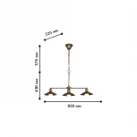 Подвесной светильник Favourite Magrib 1214-3P1 (220V, на цепи, круглые)