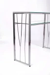 Консольный стол AllConsoles 1121-CS clear серебряный