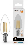 Лампочка светодиодная филаментная Gauss Filament Elementary 32118 Свеча 8W 510lm 2700К Е14 LED