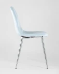 Стул Stool Group Валенсия велюр пыльно-голубой хромированные ножки УТ000004240