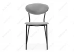 Стул Woodville на металлокаркасе Корсе светло-серый/ черный глянец 494366