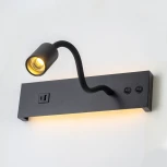 Настенный светильник LED с USB со спотом на гибкой ножке для чтения с выключателем Citilux Декарт CL704471 (220V)