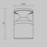 Наземный уличный светильник Maytoni Pyro O496FL-L21B3K (LED, 220V, круглые, IP65)