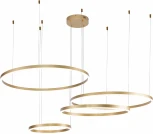 Подвесной светильник Galass V000015L (14001/4P Gold) (LED, 220V, пульт управления, на тросе, кольцо)