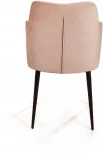Стул с подлокотниками Hunt ромб, бархат бежевый 5 / чёрный конус Top Concept 74794