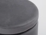 Пуф MyFar Фрэнк с ящиком темно-серый велюр MF1021-1
