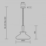 Подвесной светильник Maytoni Toys MOD405PL-01W (220V, на проводе)