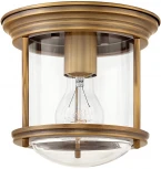 Потолочный светильник круглый Hadrian QN-HADRIAN-MINI-F-BR-CLEAR Hinkley (220V, IP44)