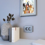 Рамка для двойной розетки Hammer (серебряный) Werkel W0082406 (a052534)