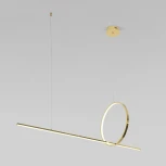 Подвесной светильник Eurosvet Mist 90266/1 золото (LED, 220V, на проводе, кольцо)