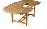 Стол овальный раздвижной Nairobi (Массив тика/Бежевый) ОГОГО Обстановочка! арт.889248