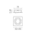 Светильник встраиваемый MR16/GU10 max 1x12Вт Lightstar Singo Base 011615