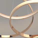 Подвесной светильник Eurosvet Posh 90175/5 (регулировка яркости, LED, 220V, пульт управления, на тросе, кольцо)