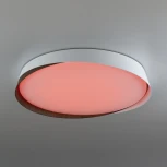 Потолочный светильник RGB круглый Citilux Bonny CL754450G Белый+Венге LED с пультом (220V, круглые)