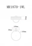 Настенный светильник светодиодный MyFar Vinsent MR1870-1WL (220V)