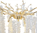 Настольная лампа Freya Mineral FR1010TL-03G (220V, хрусталь, подвески, листья, ветки)