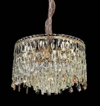 Подвесная люстра Fluorite The Empress FL1061-11P (220V, хрусталь, на цепи, круглые)