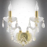 Бра Omnilux Aglientu OML-70001-02 (220V, хрусталь, подвески, подсвечник, свеча)