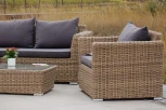 Лаунж-зона из искусственного ротанга, цвет соломенный 4SIS Капучино Дабл KDS3S2CT-5-SET