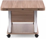 Стол-трансформер Woodville Виват темный шимо / хром 402951