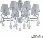 Потолочная люстра Arte Milano Amalfi-7146 337146/8 WT+SL (220V, подвески)