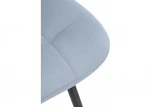 Стул на металлокаркасе sidra light blue / black