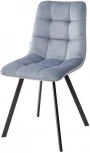 Стул CHILLI SQUARE BLUVEL-06 серо-голубой, велюр / черный каркас M-City 629M04896