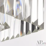 Подвесная люстра светодиодная APL LED Sicilia SH11.57.A.Ni.4000 (220V, хрусталь, на тросе)