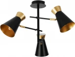 Потолочная люстра на штанге MD.78853-3-S BK+FGD