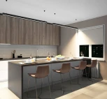 Подвесной линейный светильник светодиодный IP44 Denkirs DK9154-BK