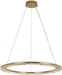 Подвесной светильник Newport 8240 8241/800 gold NEW (LED, 220V, хрусталь, на тросе, кольцо)